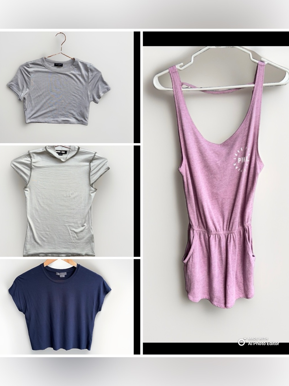 Victoria’s Secret romper, Naked wardrobe t shirt crop top, UO Tee #4 tops